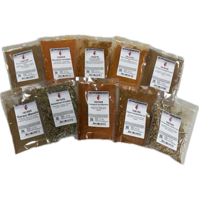 Kruidenpakket mixen zonder toegevoegd zout