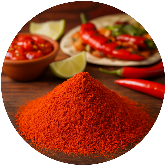 Cayennepeper gemalen