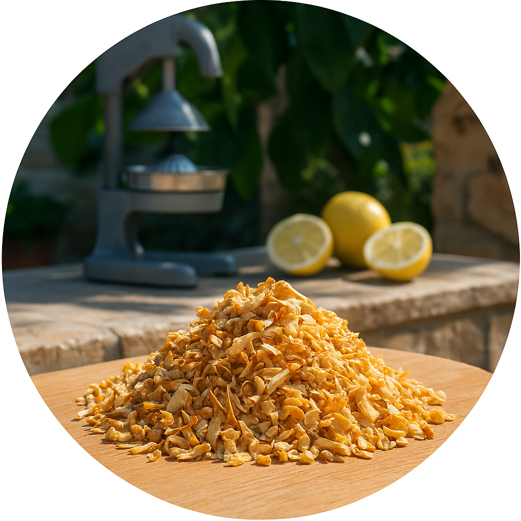 Citroenschil gedroogd