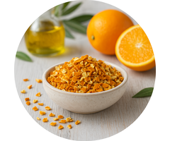 Sinaasappelschil gedroogd zoet