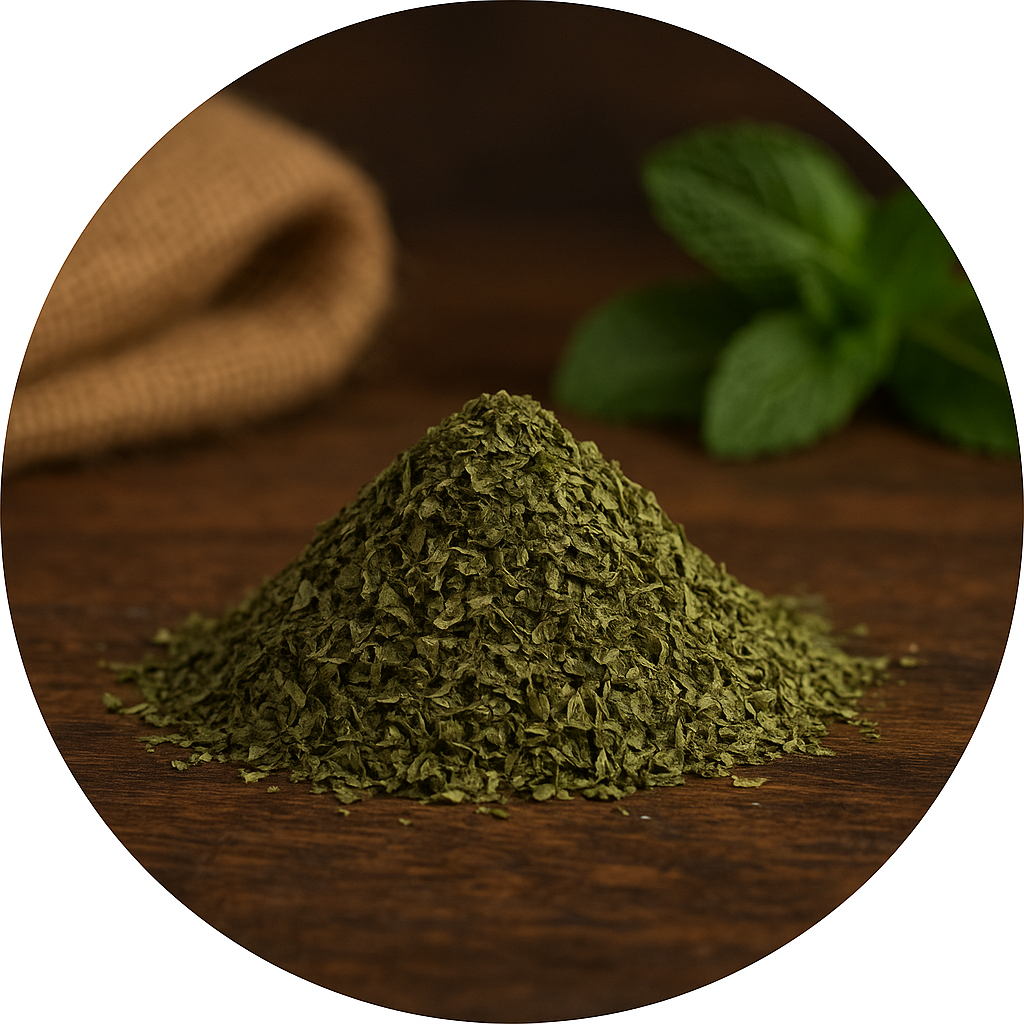 Munt of Mint gesneden