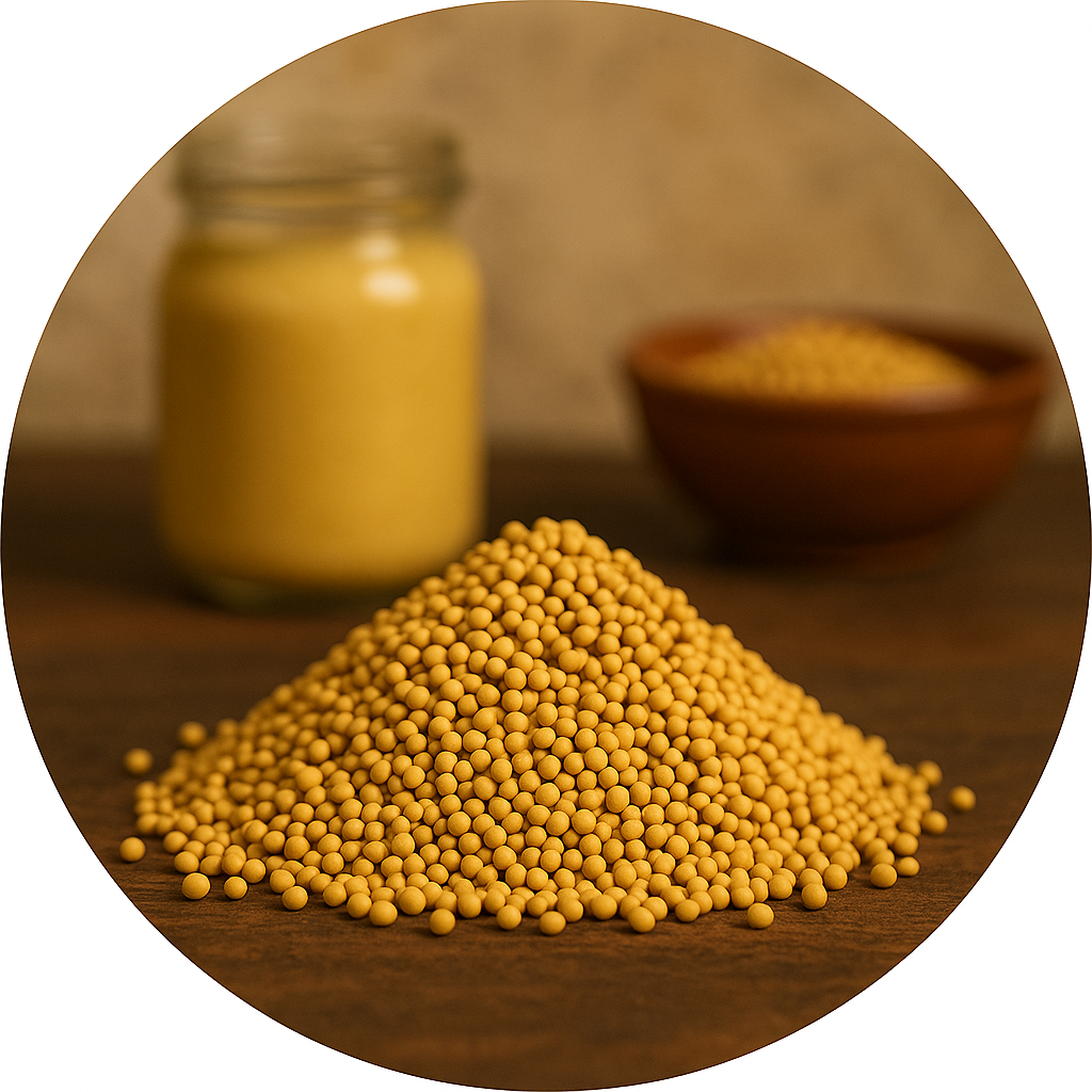 Mosterdzaad geel heel