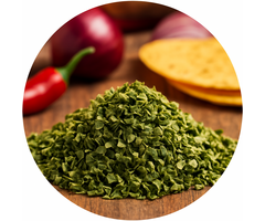 Paprika stukjes groen