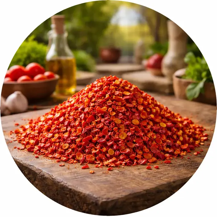 Paprikastukjes of vlokken rood 1-3 mm