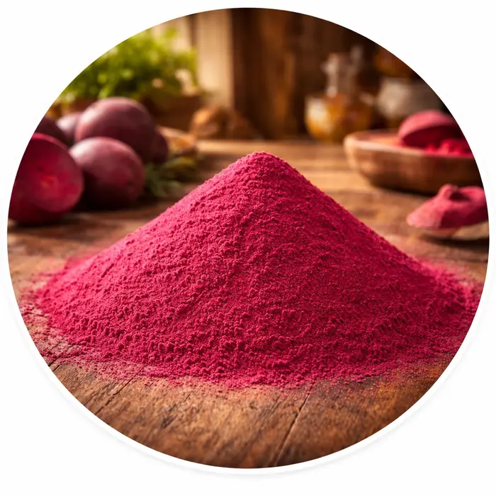 Rode bietpoeder