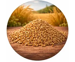 Boekweitkorrels heel gepeld