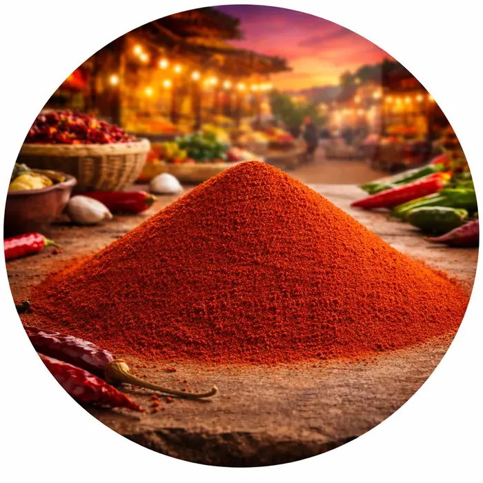 Guajillo chilipeper gemalen