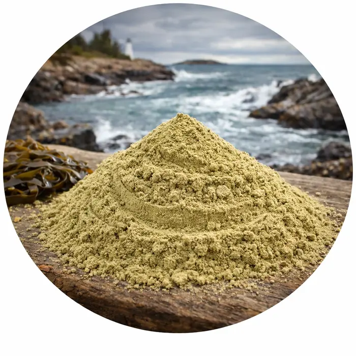 Kelp of blaasjeswier gemalen