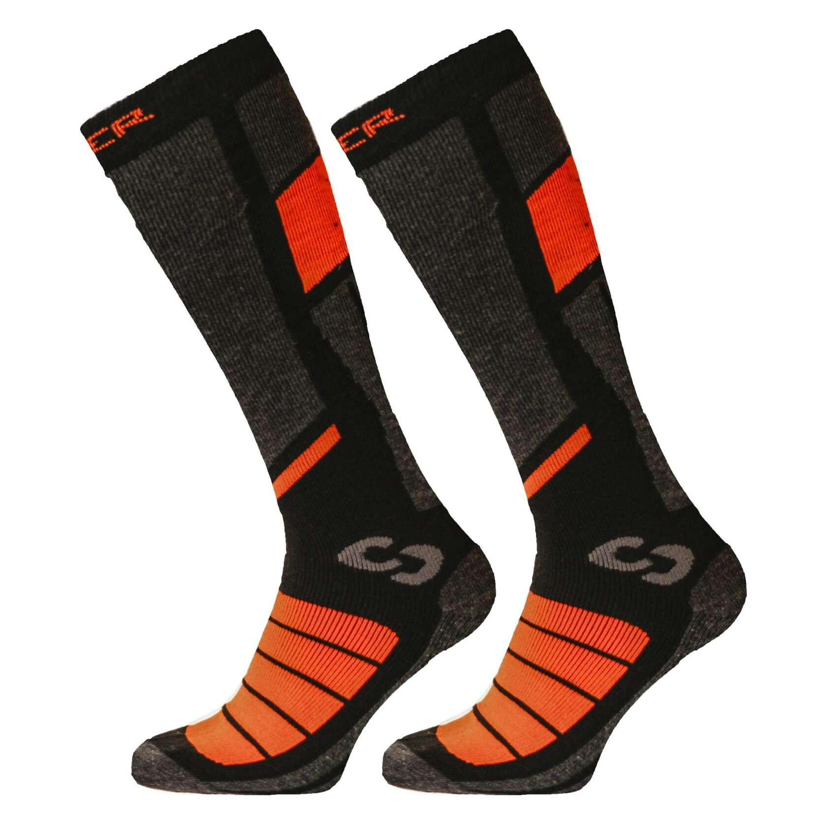 SINNER SINNER - SKI SOKKEN PRO SOCKS II ZWART/ORANJE