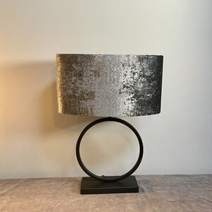 Lampenvoet Zwarte Ringlamp 30cm