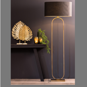 Vloerlamp Ovaal brons