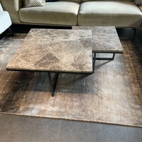 Salontafel Marmer Vierkant set van 2
