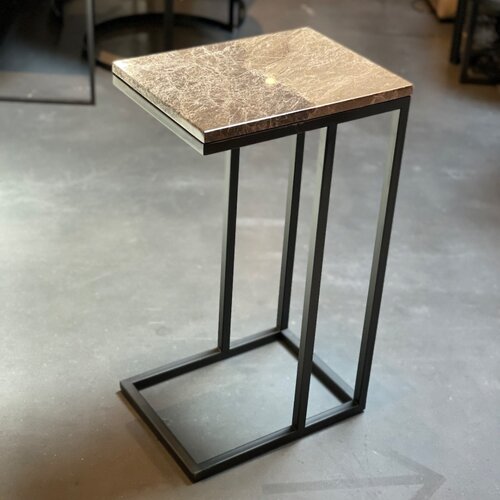 Bijzettafel met Marmerblad Taupe