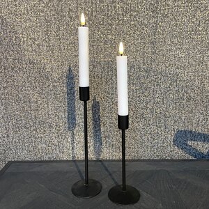 Deluxe LED Kaars Wit, 2 Dinerkaarsen M