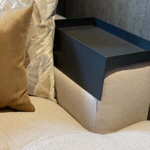 Tafel voor armleuning zwart