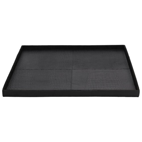 Dienblad Leder Zwart 50cm