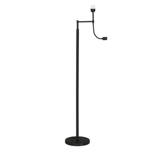 Vloerlamp, zwart met leeslamp