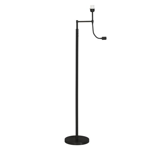 Vloerlamp, zwart met leeslamp