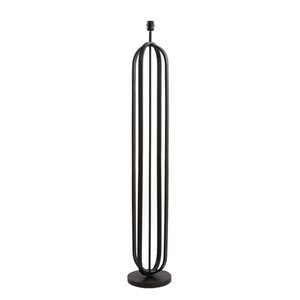 Vloerlamp zwart rond