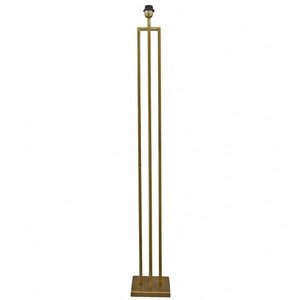 Vloerlamp, vierkant goud