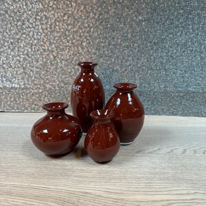 Dutz Dutz Vaasjes Bordeaux set van 4