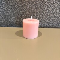 Led kaars roze, 10x10