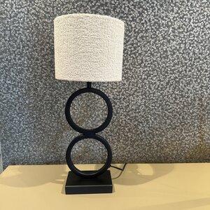 Lampenvoet zwart cirkel