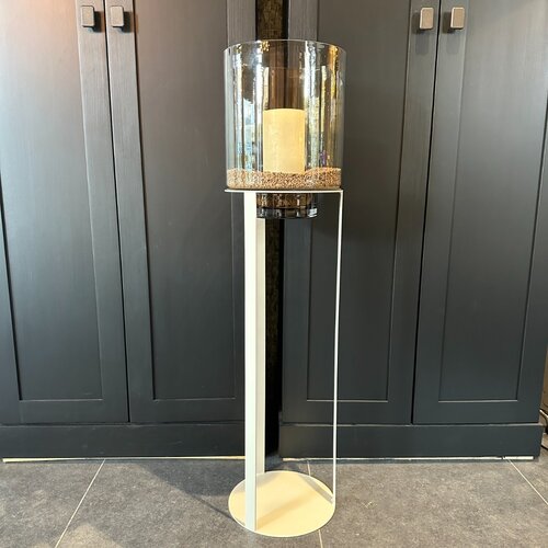 Windlicht Beige amber glas Open 110 cm