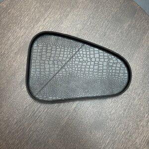 Dienblad leder Zwart Organic  Croco M