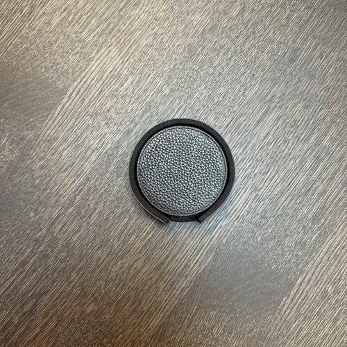 Onderzetters Leder Zwart Round