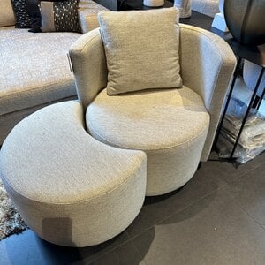 Fauteuil Pablo + Hocker