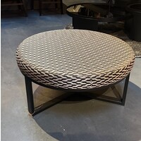 Hocker / Poef zwart/champagne