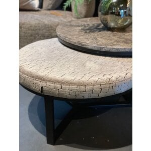 SJIEK Hocker /Poef Champagne Blokje
