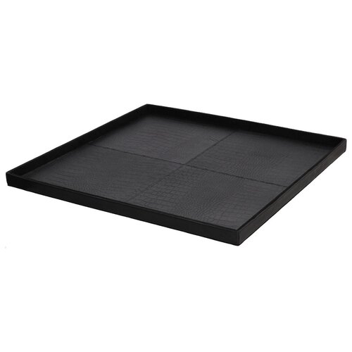 Dienblad Leder Zwart 50cm