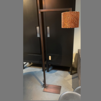 Vloerlamp Staal Koper