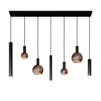 Hanglamp Riva Zwart 7-lichts