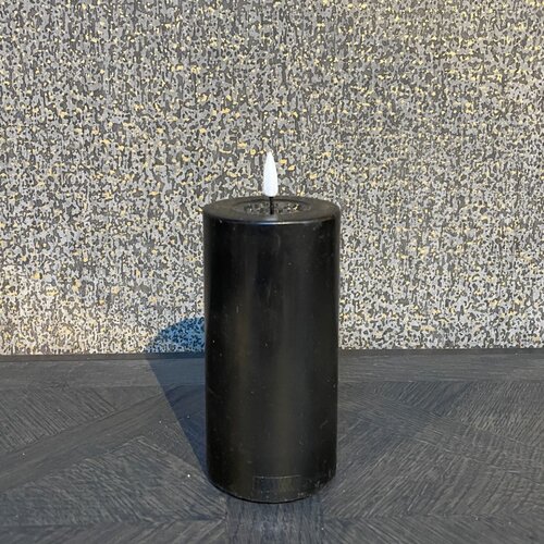 Deluxe LED Kaars Zwart 7,5x15 Deluxe LED Kaars Zwart 7,5x15