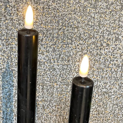 Deluxe LED Kaars Zwart 7,5x15 Deluxe LED Kaars Zwart 7,5x15