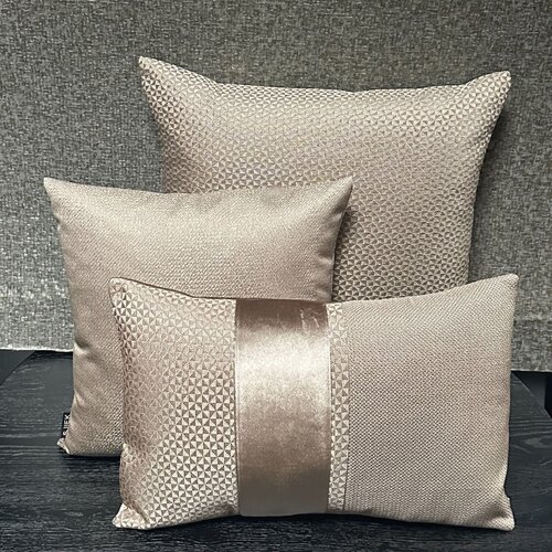 SJIEK Kussen Champagne Lux Set van 3