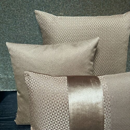 SJIEK Kussen Champagne Lux Set van 3