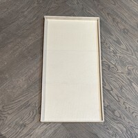 Dienblad Leder Beige Rechthoek  Croco 70cm