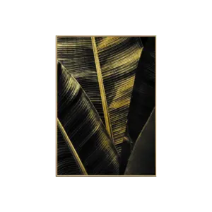 Wandschilderij Canvas  Zwart Goud