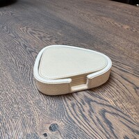 Onderzetters Leder Beige Organic