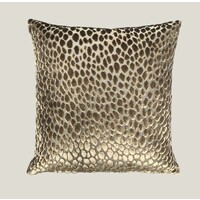 Kussen groen/Goud Velours Stip