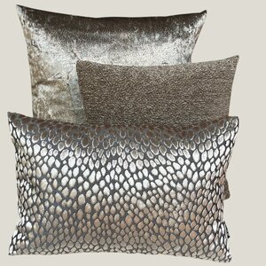 SJIEK Kussen Taupe Champagne Set van 3