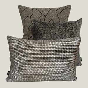 SJIEK Kussen Brons / Taupe set van 3