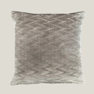 SJIEK Kussen Taupe Golvend Velours