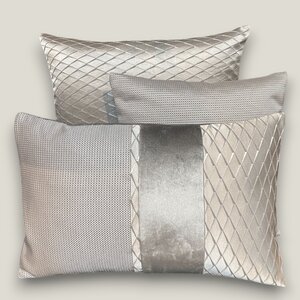 SJIEK Kussen Zilver Grijs set van 3