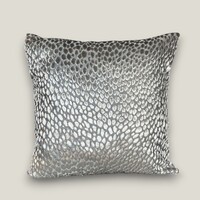 Kussen Zilver grijs Stip Velours