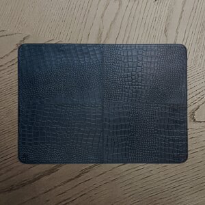 Placemats Leer Zwart Croco. (2 stuks)